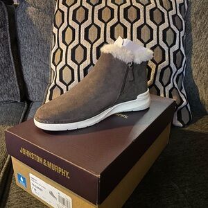 Johnston & Murphy Dark Gray Suede Shoes